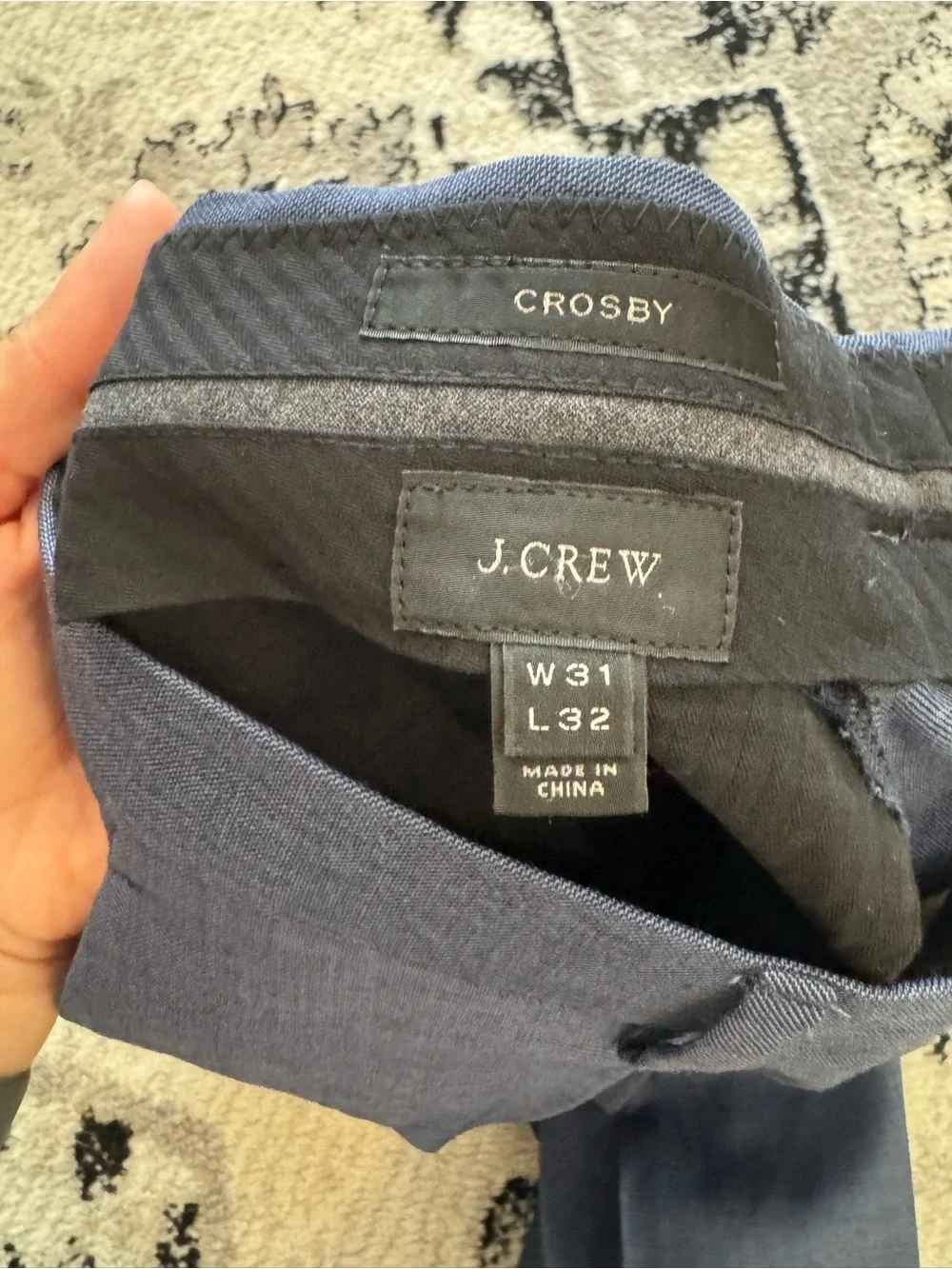 J. Crew Crosby Men’s Navy Blue Chinos